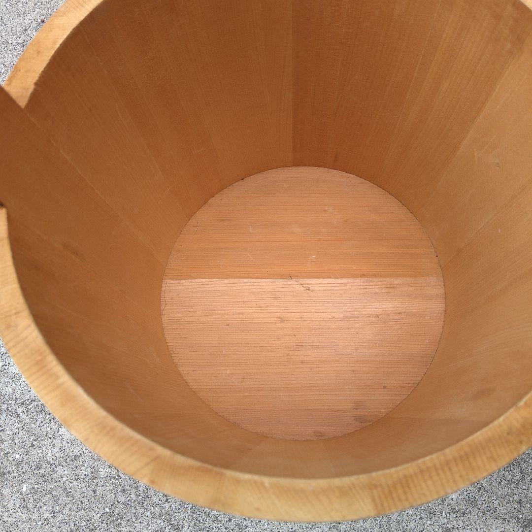 木製水屋道具　手桶　竹製ひしゃく　墓参り用桶　手桶セット　木製手桶　お墓参り