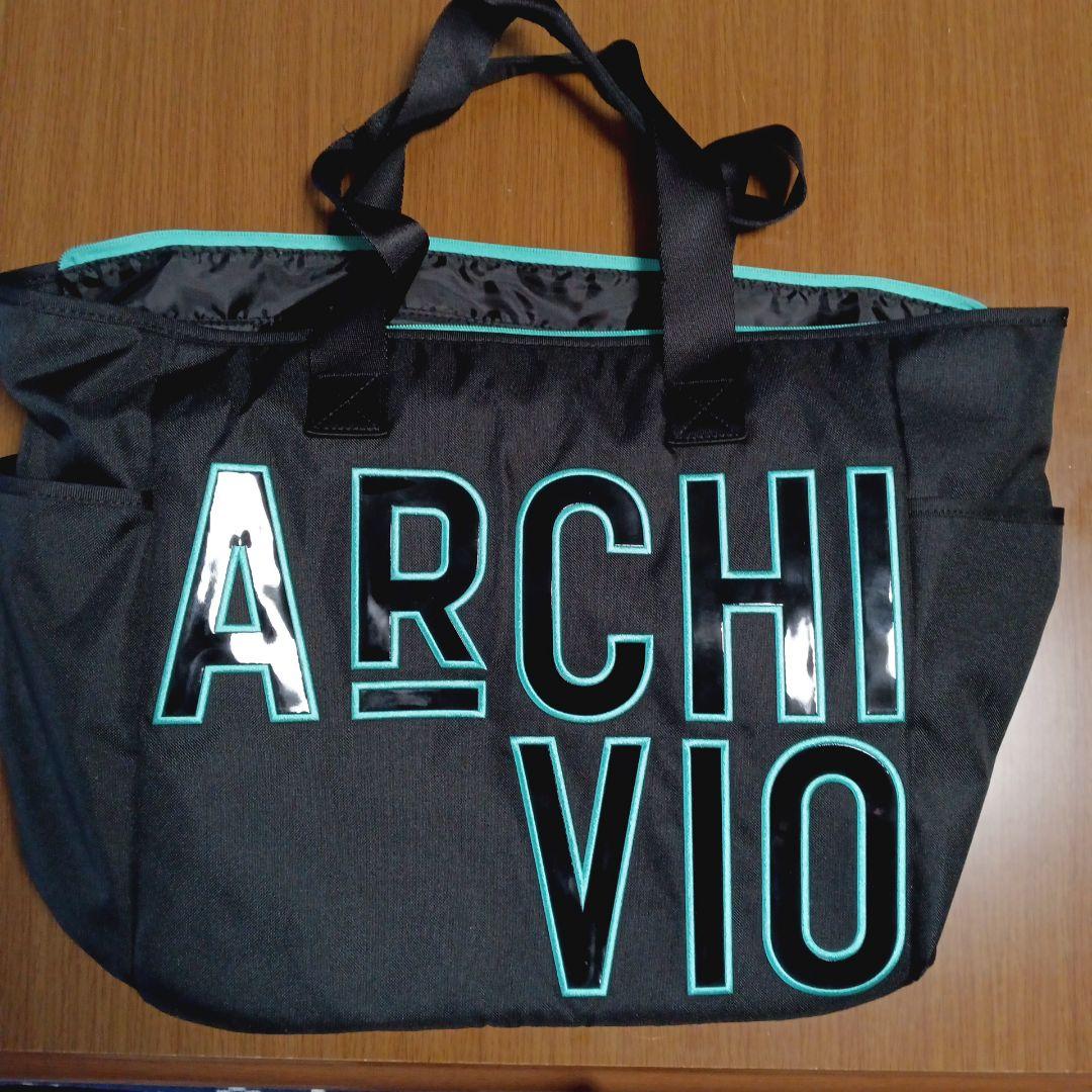 ARCHIVIO トートバッグ ブラック/ターコイズ