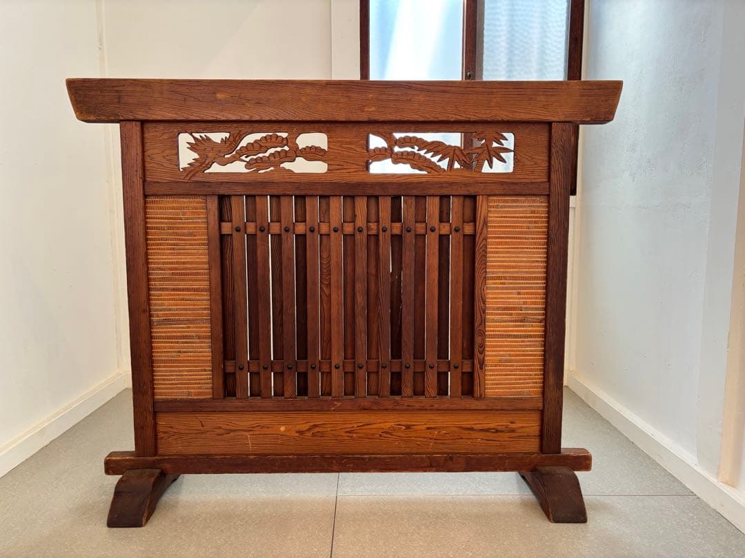 ついたて 衝立 間仕切り 欄間 工芸 民芸 パーティション ヴィンテージ レトロ