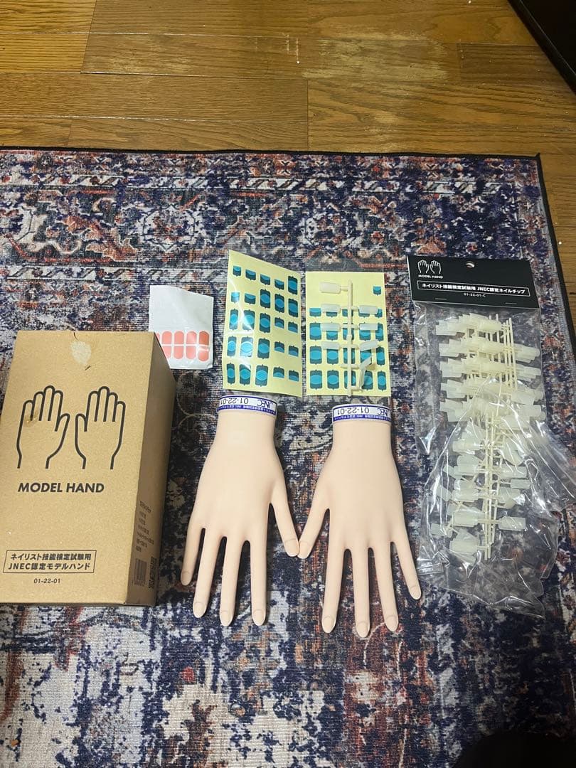 ネイル検定認定モデルハンド