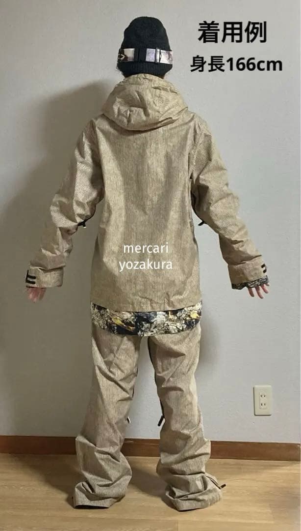 美品 ETHER エター M スノーボードウェア上下 COMPASS