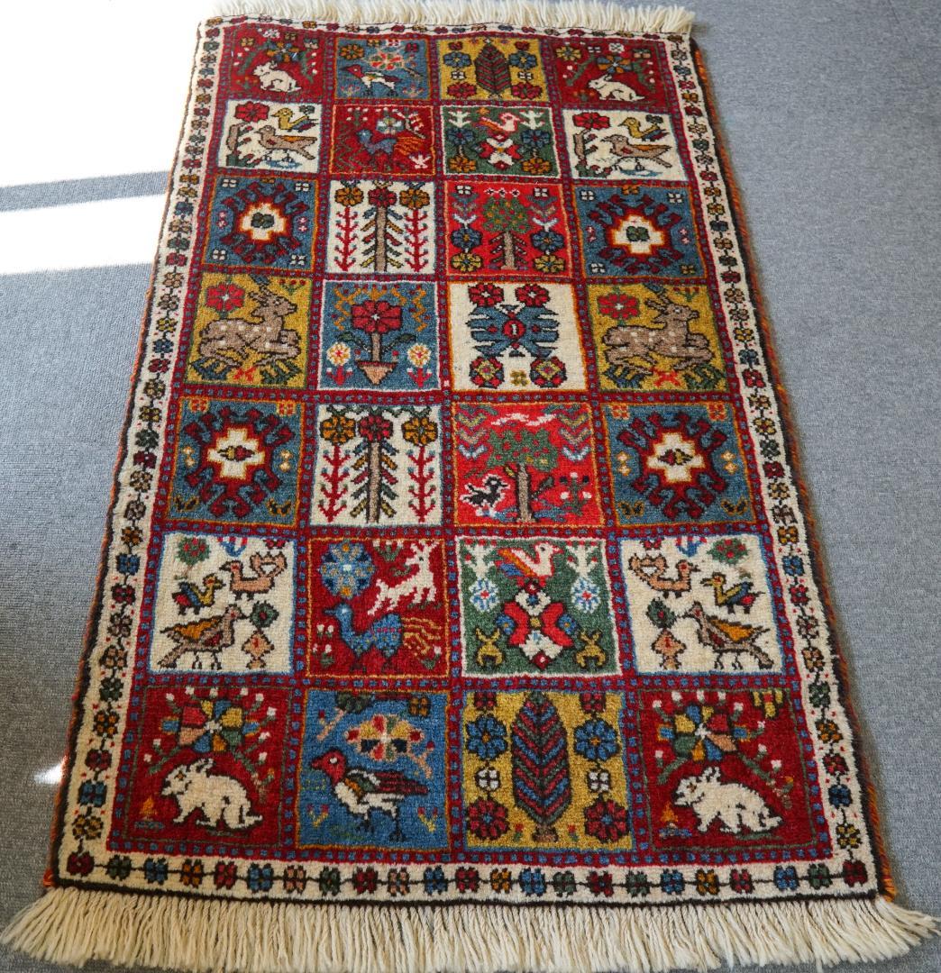 108x65cm 手織り ペルシャ絨毯　カシュカイ族