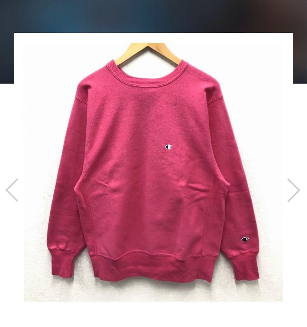 さ*げ様 90s CHAMPION REVERSE WEAVE USA製、ピンク