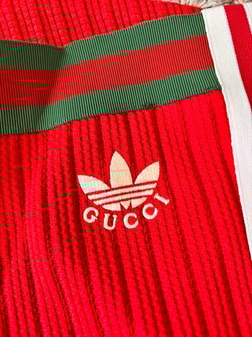 GUCCI ストライプ レッドジャージパンツM