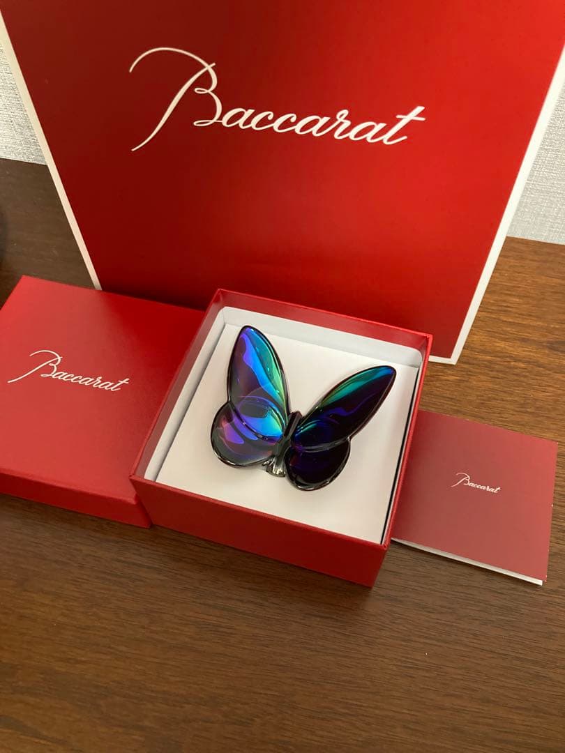 Baccarat ラッキーバタフライ スカラベブルー