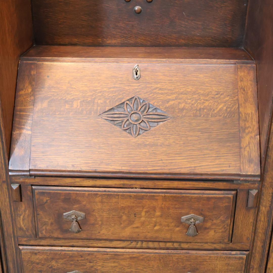 ロイズアンティークス オーク クラシック ライティングビューロー Lloyd's