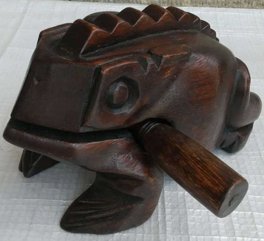 かえる 楽器 木魚 木製