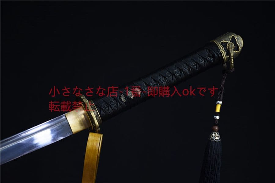 模様鋼 銅装 軍刀 武具　刀装具　日本刀　模造刀　居合刀