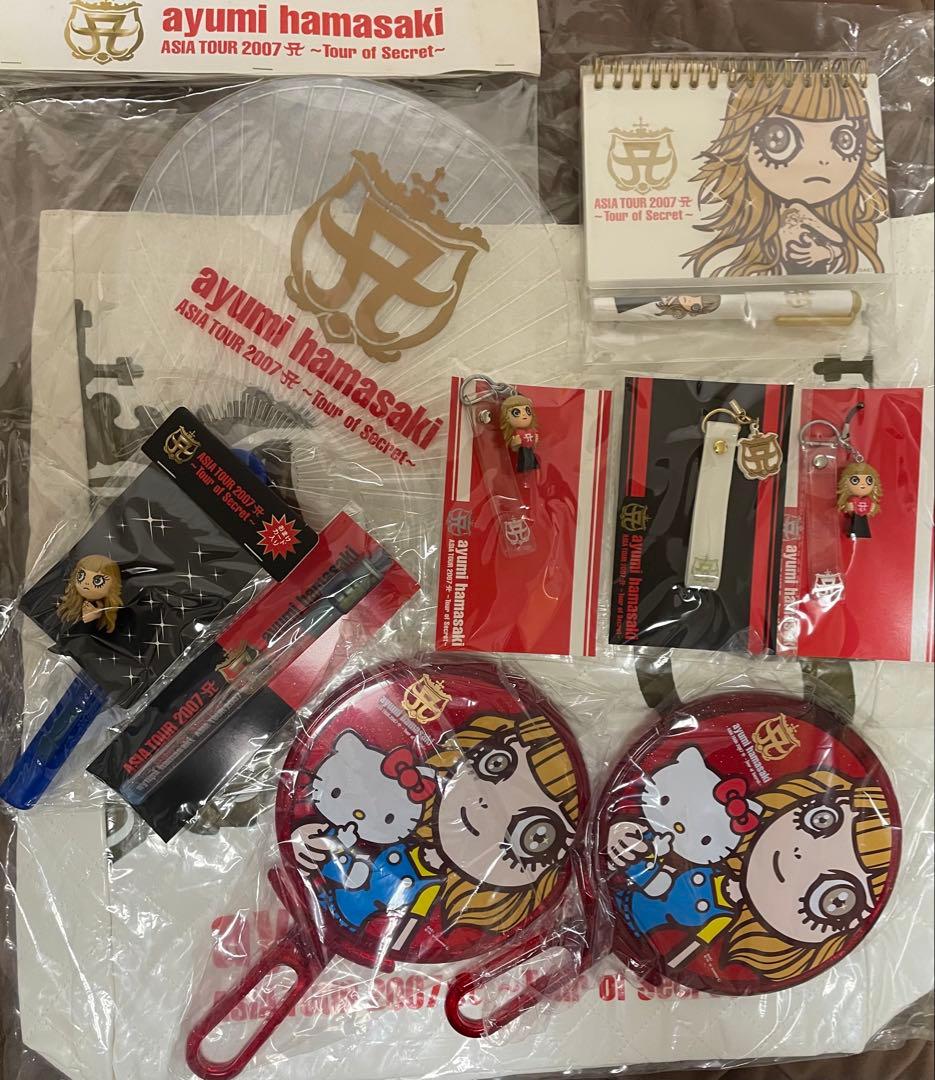 浜崎あゆみ　ASIA TOUR 2007 A バッグ、ストラップ、ミラー、ライト