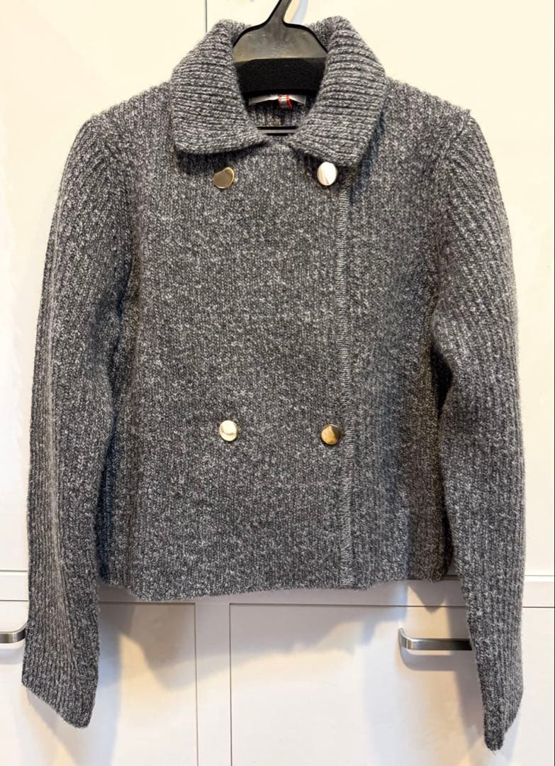 アナイ　スーパージロン襟付きカーディガン