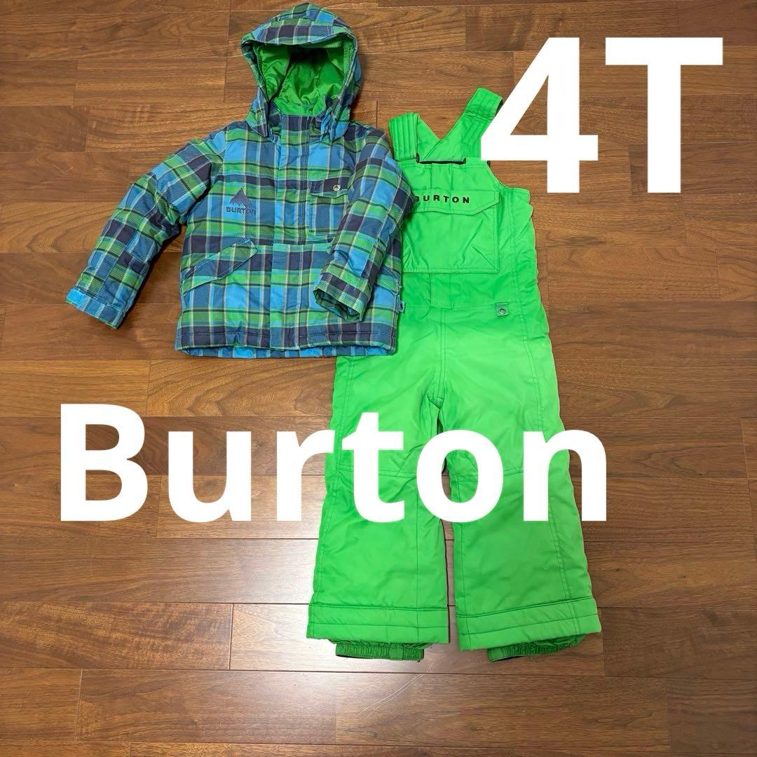 Burton スキーウェア　上下セット　キッズ　4T グリーン　ブルー　スノボ