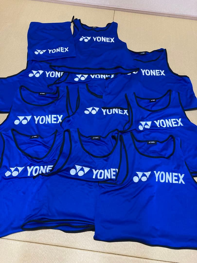 YONEX ヨネックス　ブルービブス青 10枚セット　サッカー　フットサル