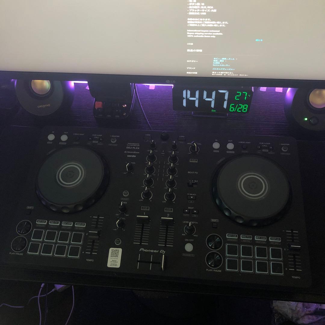 Pioneer DJ DDJ-FLX4 本体（箱・取説なし） DJコントローラー