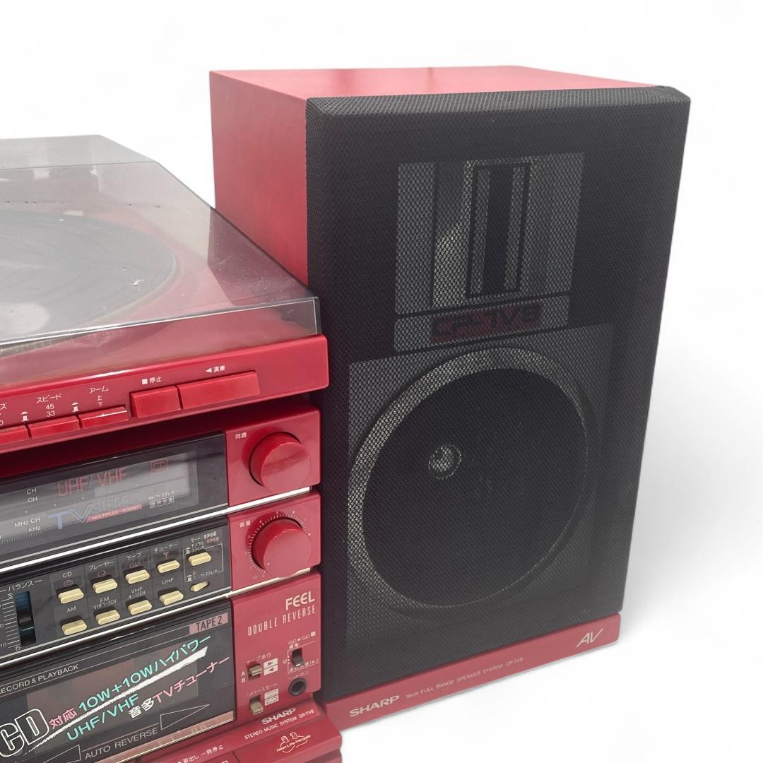 【動作確認済】SHARP ステレオミュージックシステム /SR-TV８