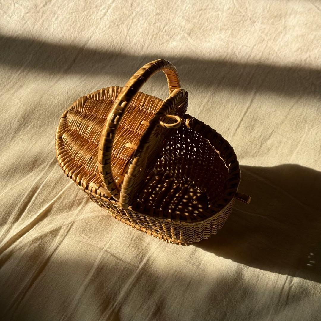 ドールパニエ ミニ籠 人形用バスケット フランスアンティーク