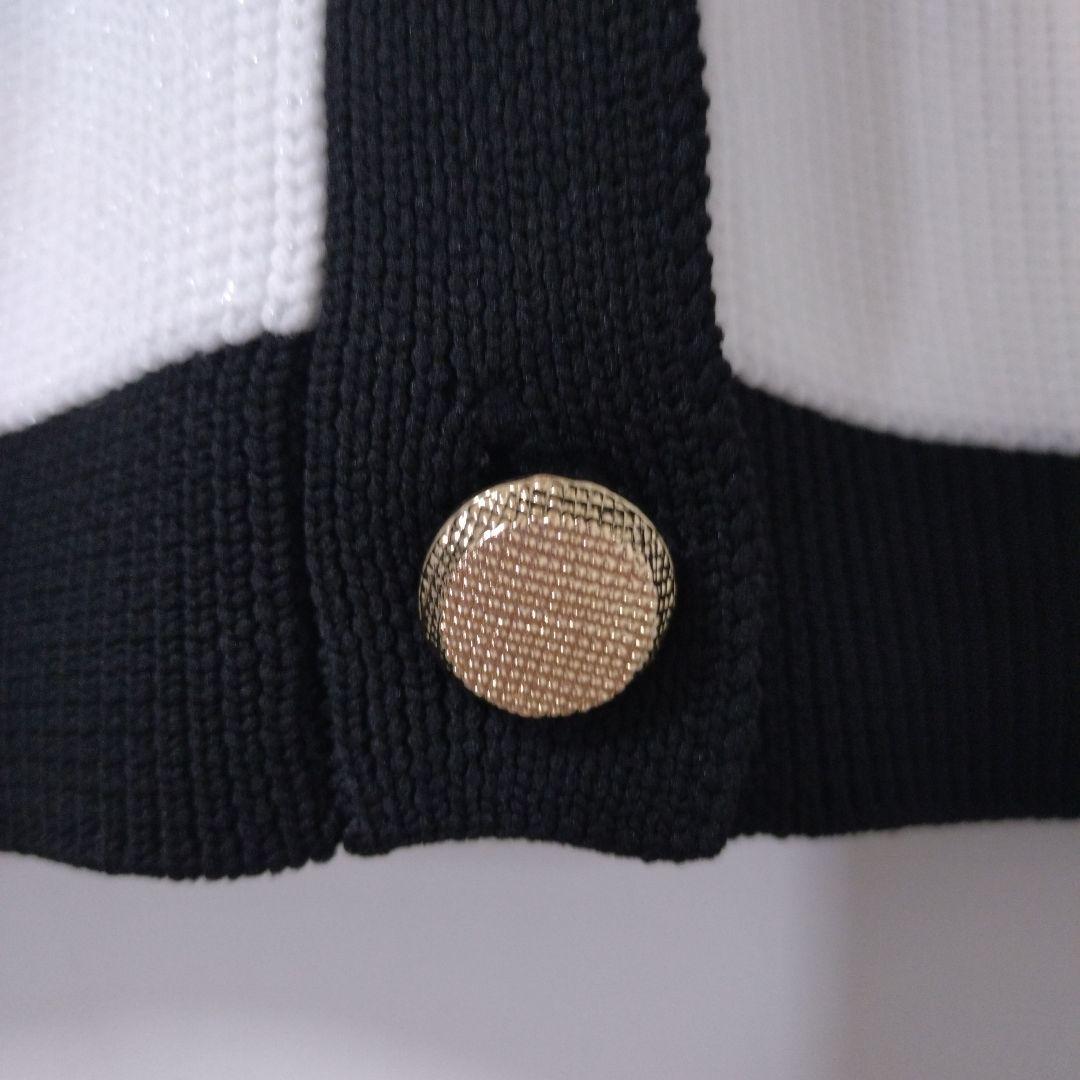 JUSGLITTY シャイニーマルチボタンカーディガン