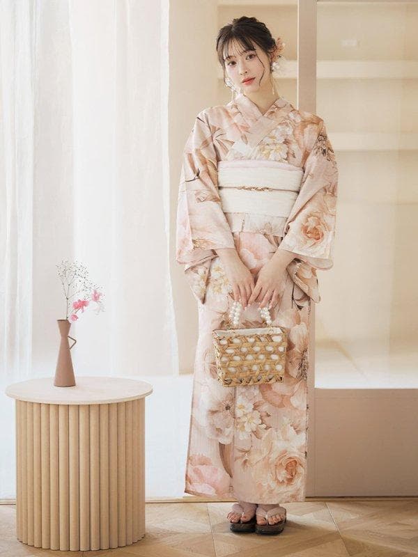 sugerくすみピンクスウィート浴衣　2点セット 新品未使用　定価16,480円