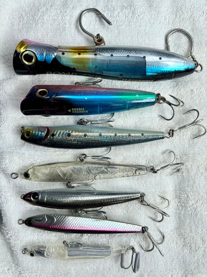 キャスティングルアー　カツオ　キハダ　ヒラマサ　シーバス　など