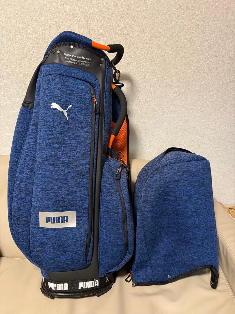 【送料込み】廃盤希少　完売品　プーマ レベルキャディバッグ 軽量型