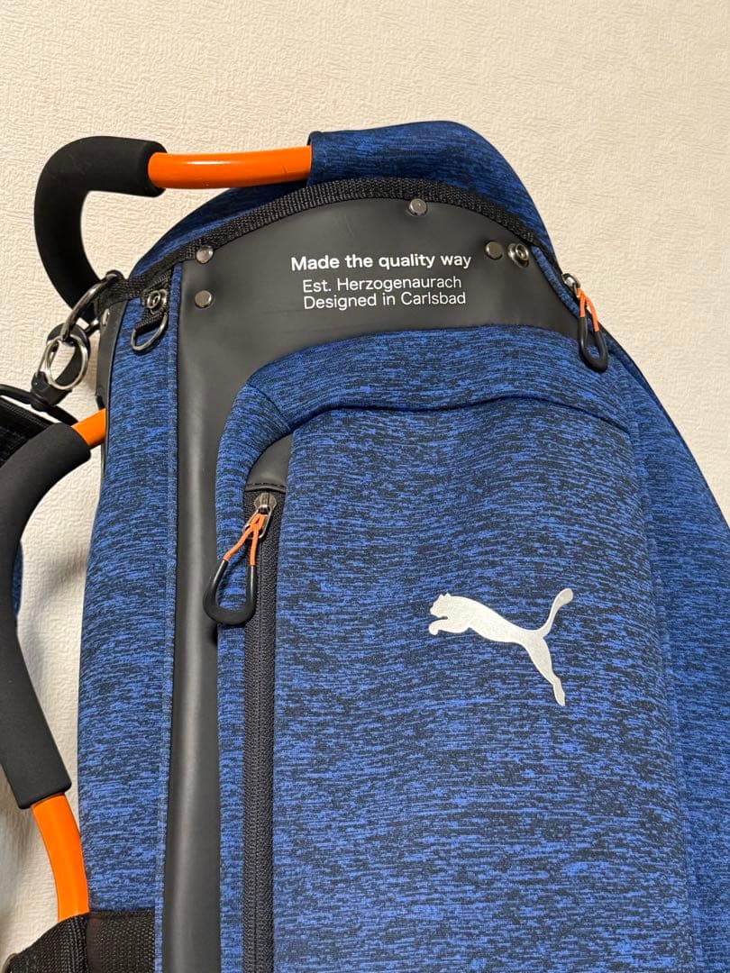 【送料込み】廃盤希少　完売品　プーマ レベルキャディバッグ 軽量型