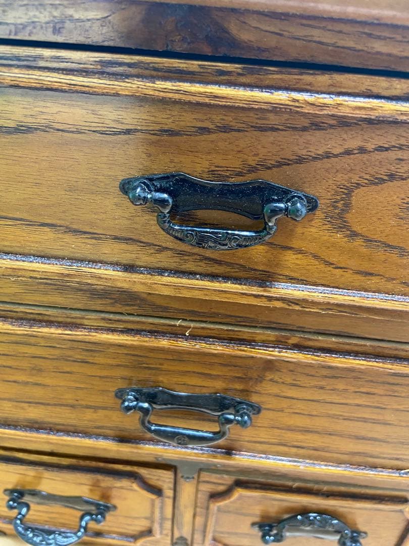 昭和レトロ 江戸タンス 三段四つ引き 未使用　ミニタンス