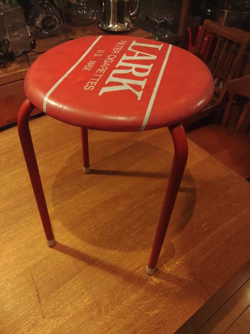 激レア　LARK 丸椅子　パイプ椅子　ラーク　ヴィンテージ　アンティーク　非売品