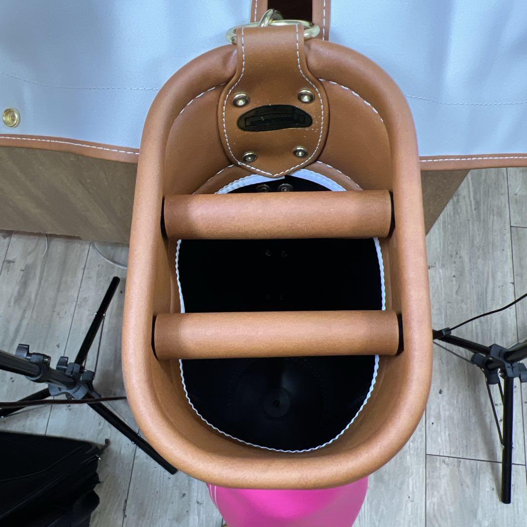 【新品】BALENCIAGA　バレンシアガ　ゴルフバッグ　ピンク　小さめ　計量