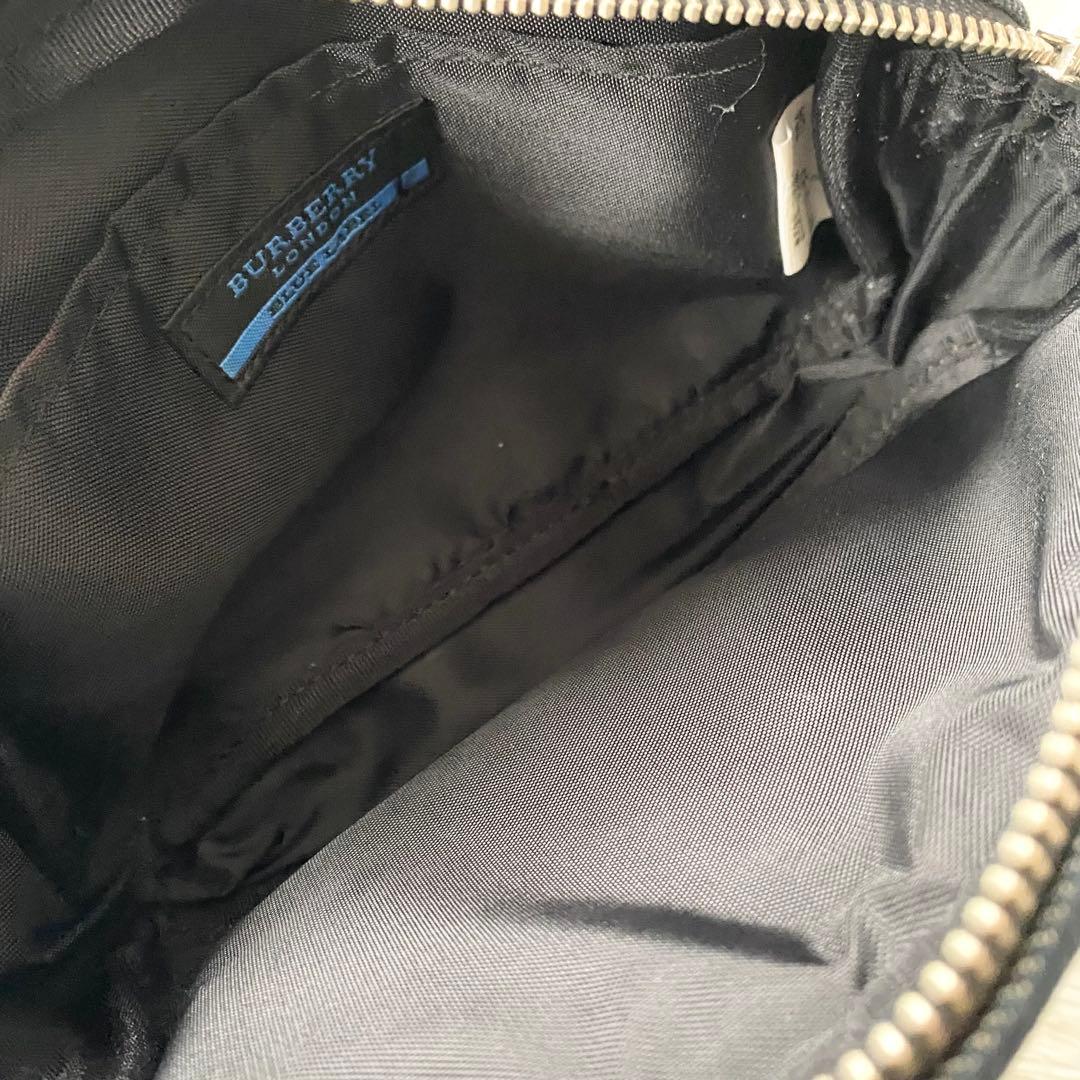 【美品】バーバリーブルーレーベル ミニショルダーバッグ デニム ノバチェック