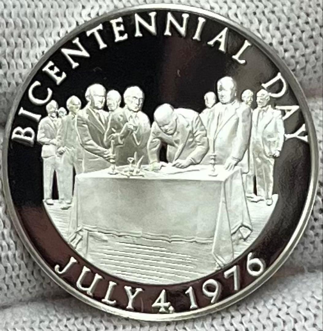 アメリカ合衆国建国200周年特別記念純銀メダル1976年 silver925刻印