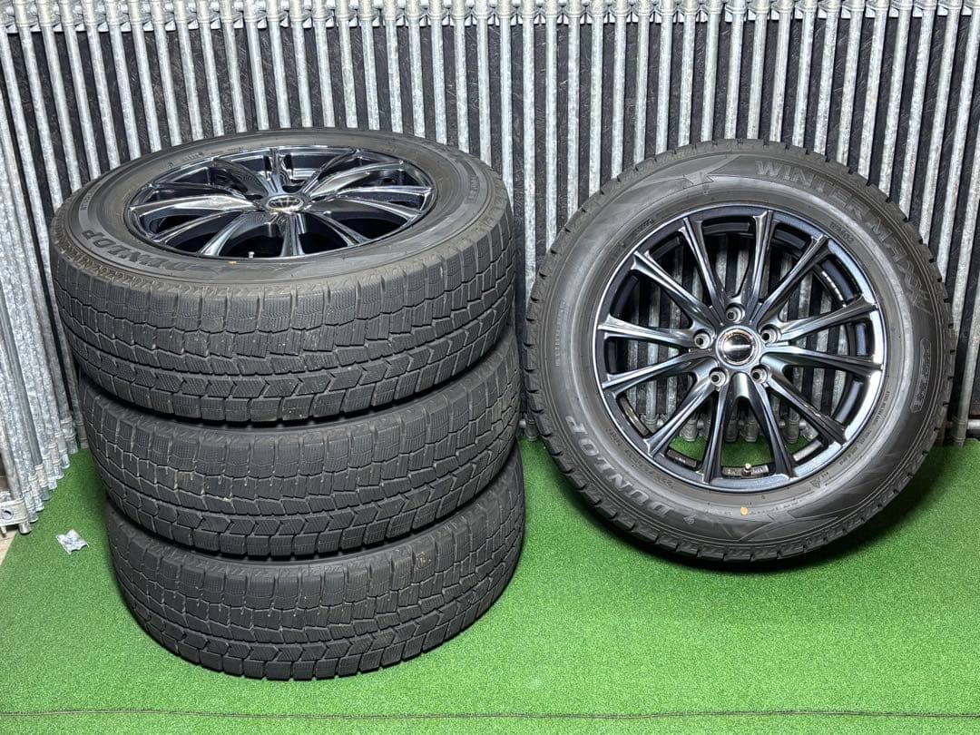 超美品バリ溝‼️225/60R17ＤＬスタットレスタイヤホイール4本セット