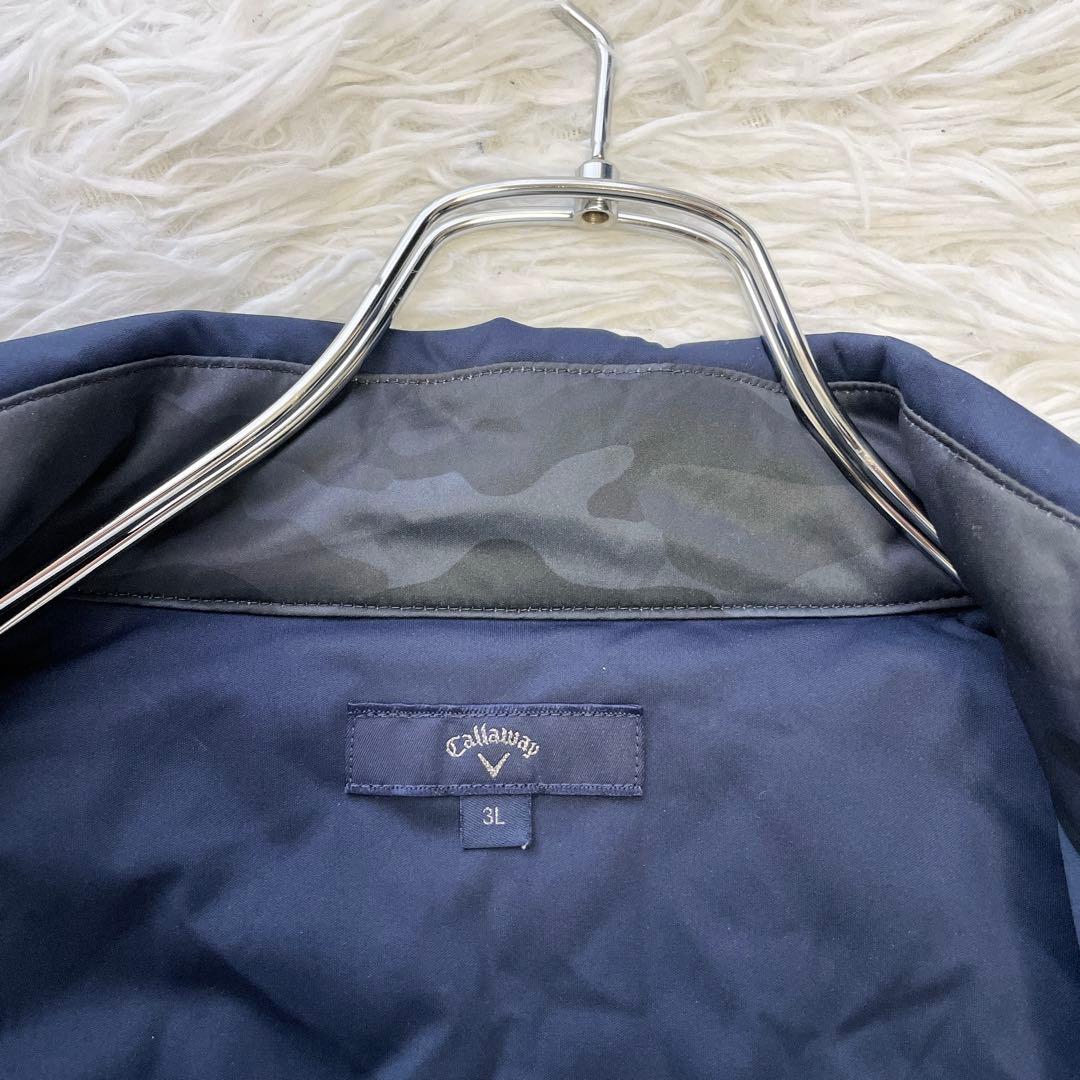 美品✨大きいサイズ3L✨キャロウェイ 2wayジャケット ゴルフ ネイビー
