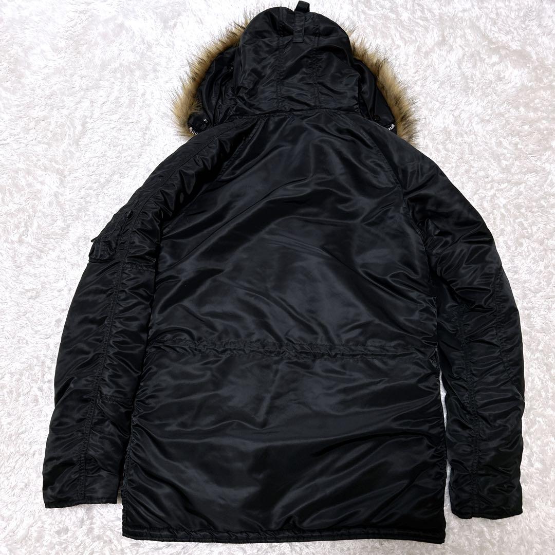 未使用級✨ALPHA N-3B フライトジャケット ブラック ミリタリー
