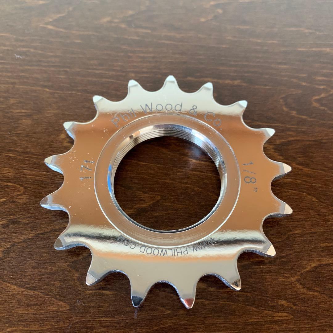 Philwood track cog 17T 1/8 フィルウッド コグ ピスト