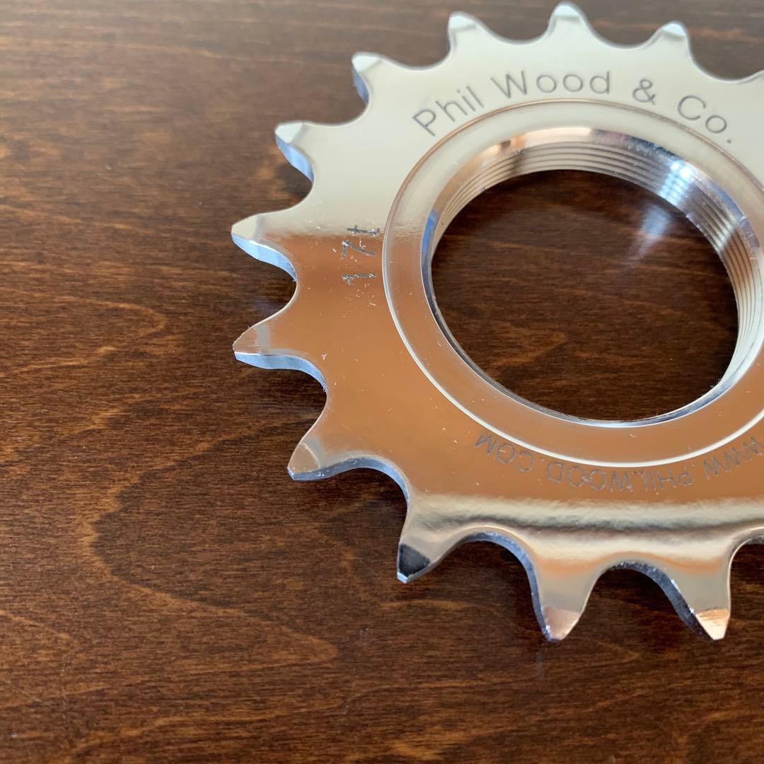 Philwood track cog 17T 1/8 フィルウッド コグ ピスト