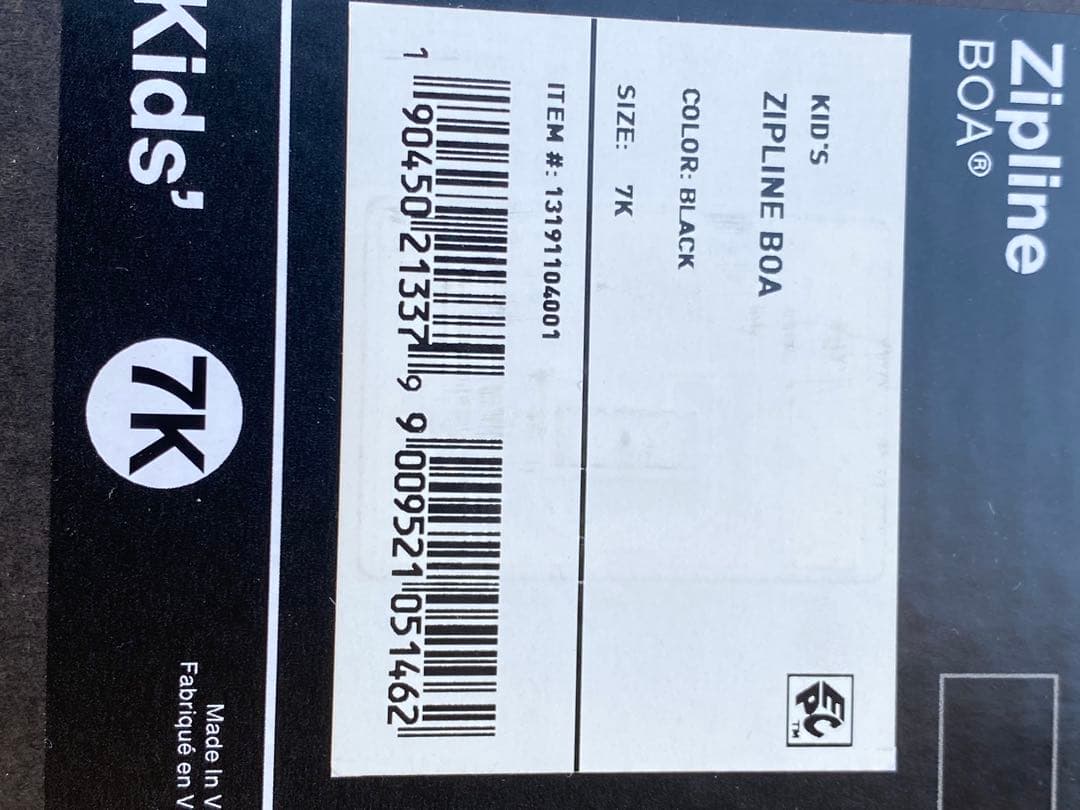 Burton zipline boa 25cmキッズ用スノーボードブーツ