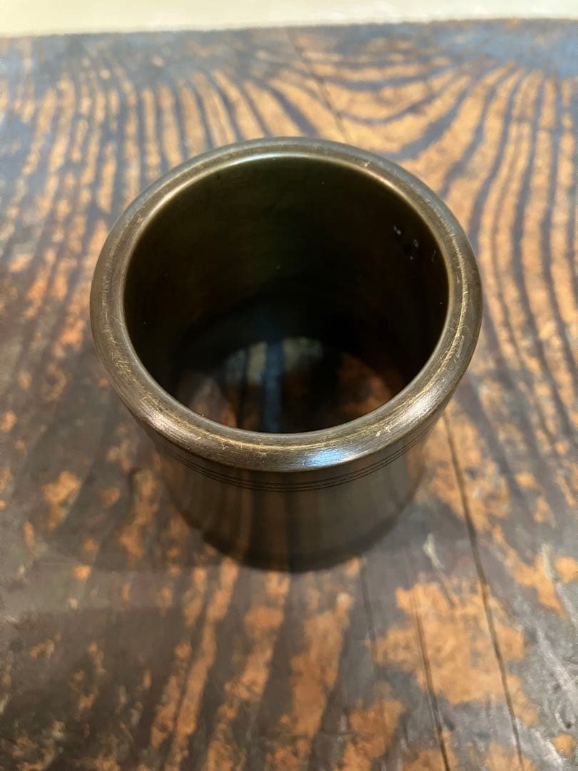 唐銅 杵型 蓋置 浄益 中川浄益 千家十職 金物師 錺師 茶道具 銅杵形 蓋置