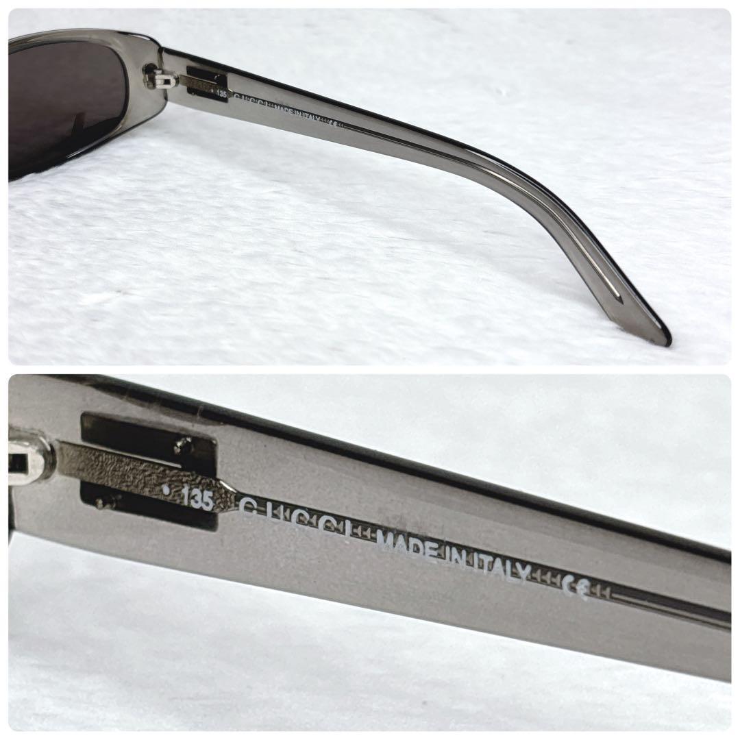 GUCCI グッチ クリアグレー vintage サングラス　ケース付　Y2K