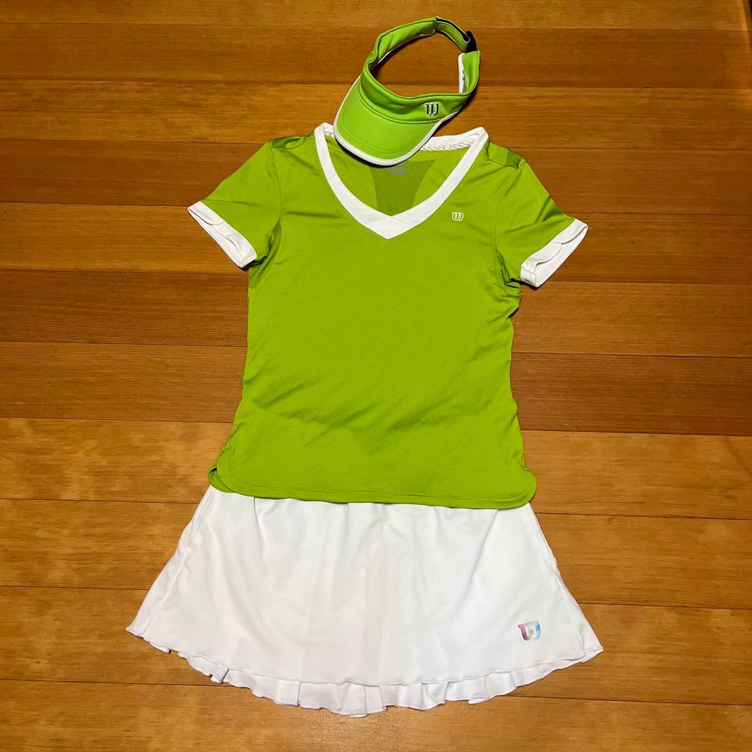 ウィルソン テニスウェア上下　バイザー　3点セット