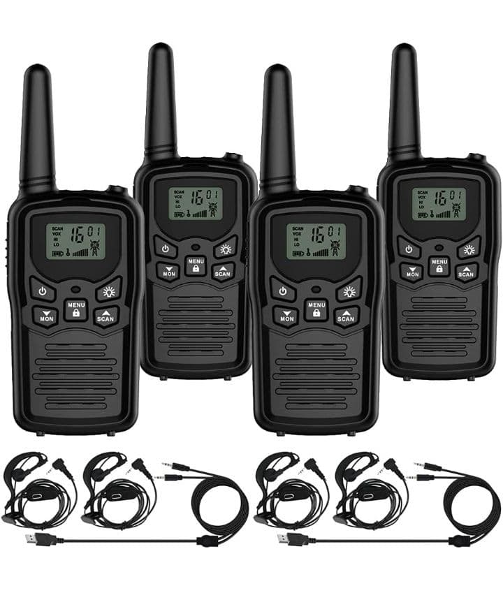 422.050~422.300MHzトランシーバー 4台セット無線機免許不要