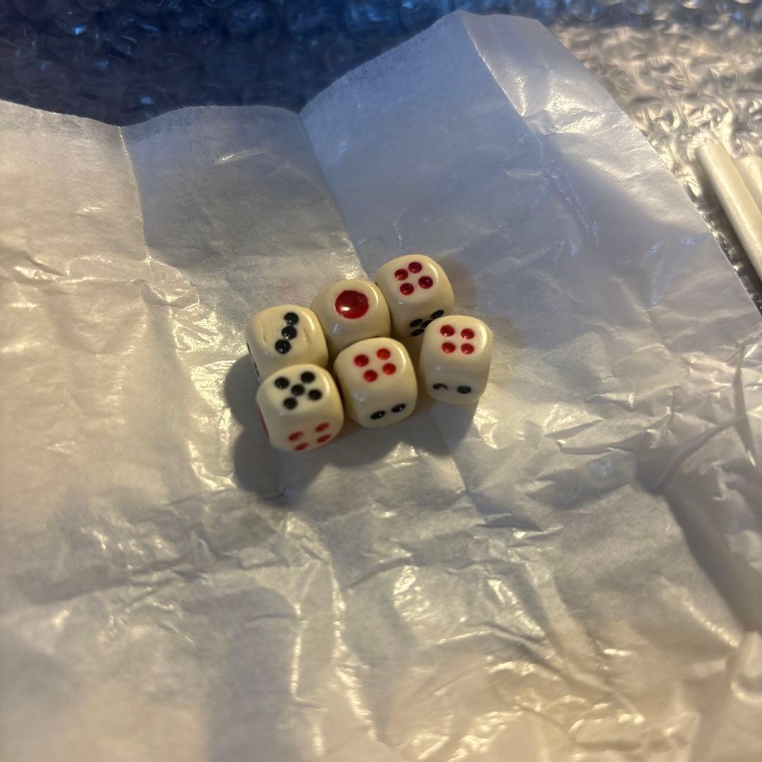 ※遼K※アイボリー色竹背麻雀牌セット 唐木箱入り5段引き出し