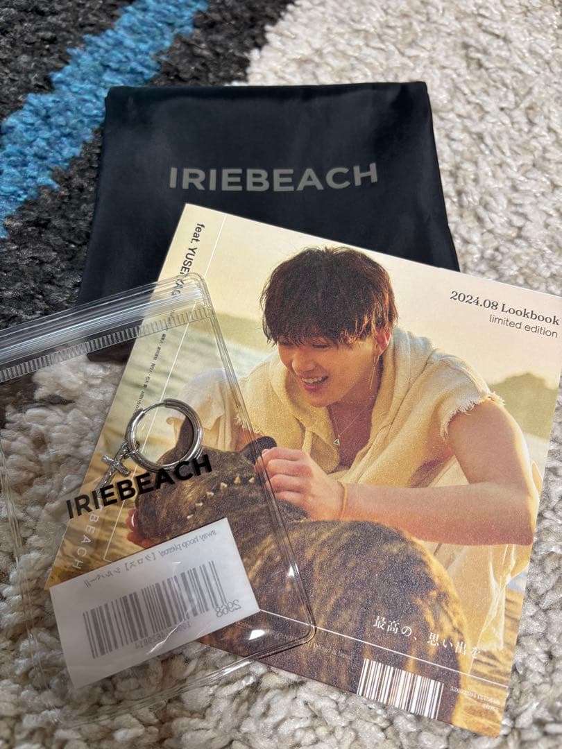 IRIEBEACH クロスモチーフシルバーピアス八木勇征Lookbookポーチ付