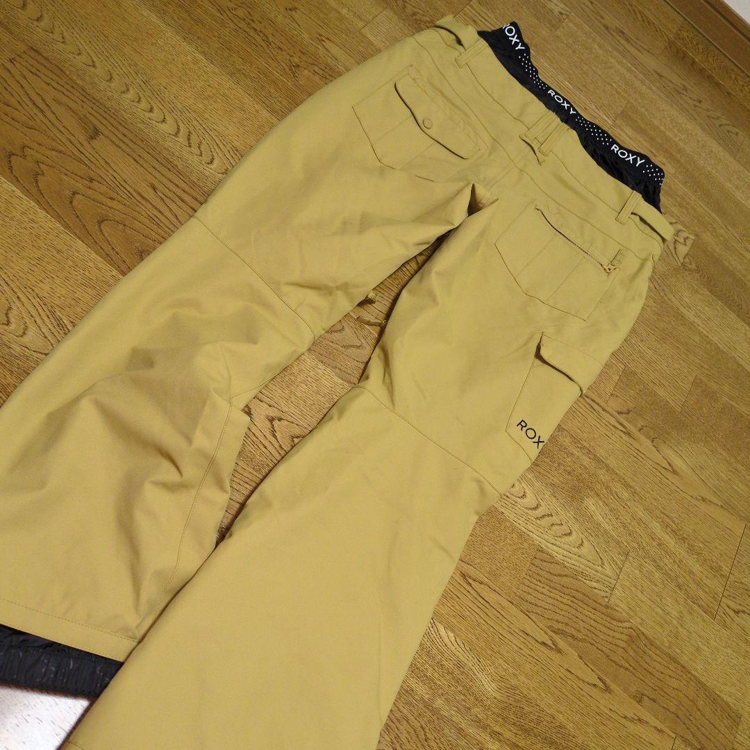 ROXY　スノボウェア　上下セット　Ｍ　総柄　ネイビー　キャメルブラウン