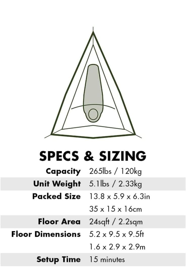 送料無料 迷彩 Tentsile UNA ソロ ツリーテント ハンモック 空中