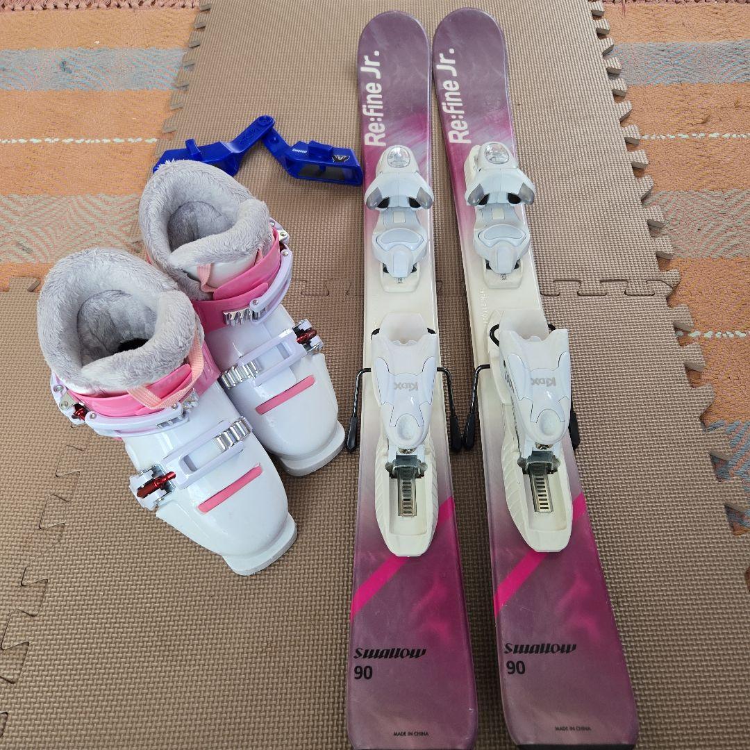 子ども用スキーセット　板、ブーツ、トライスキー