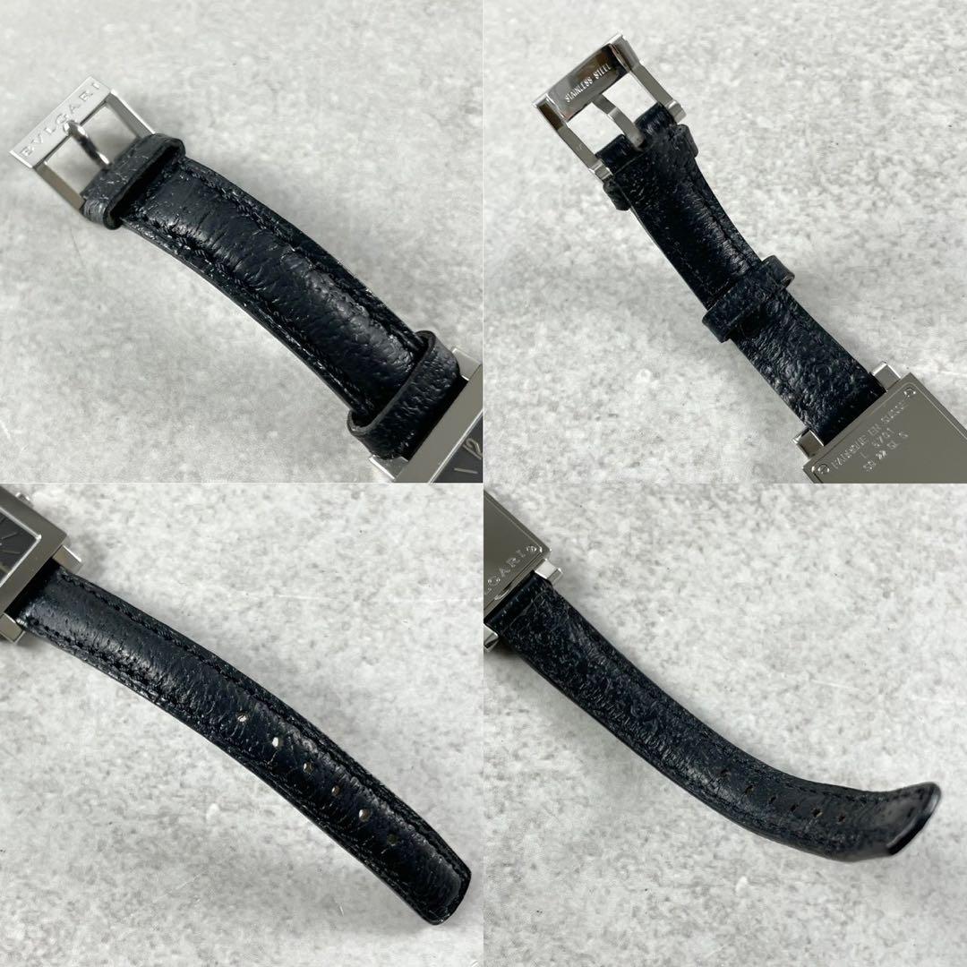 ブルガリ SQ 22 SL ステンレススチール クォーツ腕時計 箱保証書 稼働