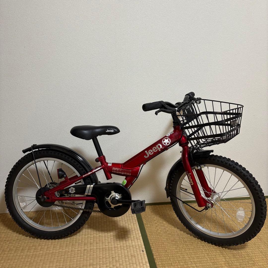お値下げ！！『福岡』Jeep (ジープ) 子供用自転車 18インチ 赤