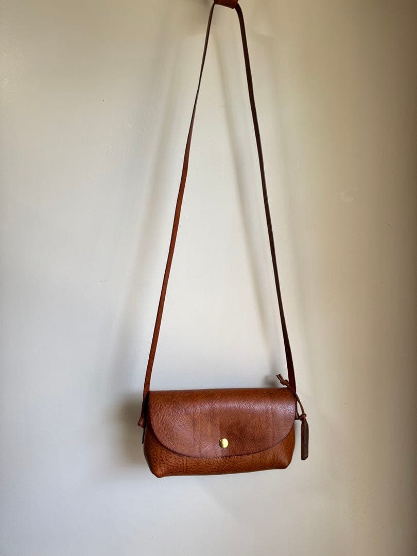 【アナロジコ】　ボタンミニショルダー/マローネ