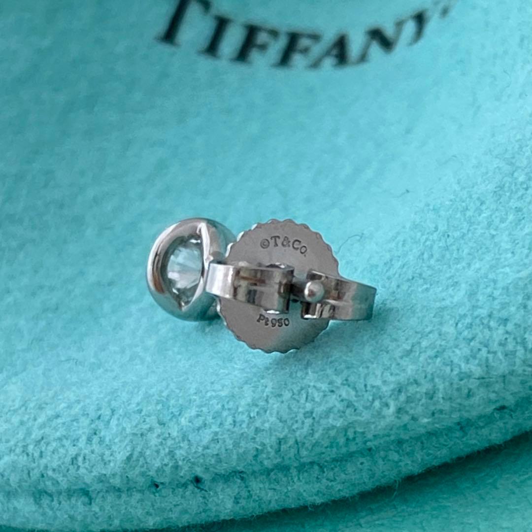 ティファニー Pt950 バイザヤードピアス 約4.8mm 片方のみ プラチナ