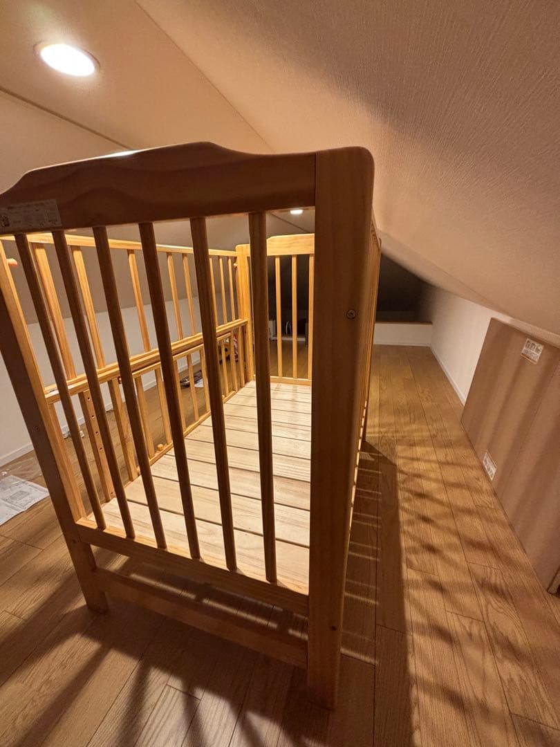 【ほぼ新品/実測済】カトージ ハイシート ベビーベッド 02399 欠品なし