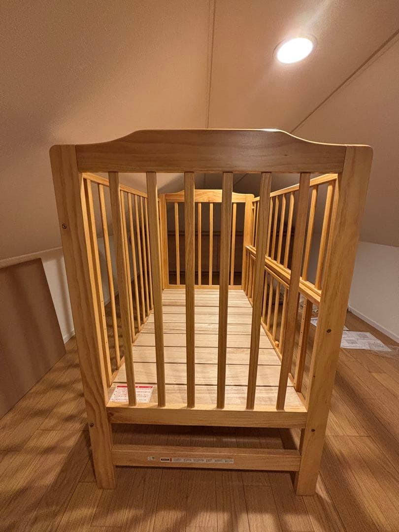 【ほぼ新品/実測済】カトージ ハイシート ベビーベッド 02399 欠品なし